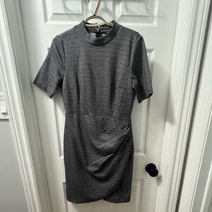 RW&CO. Black and Gray Mini Dress